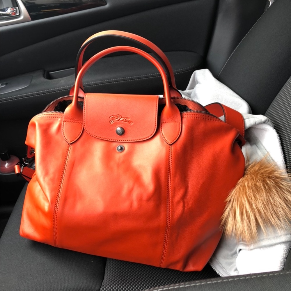 Longchamp medium cuir bag